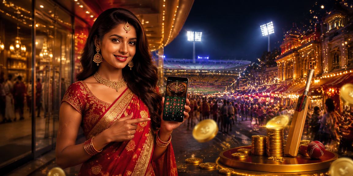 Indian cricket betting casual scene with mobile device
